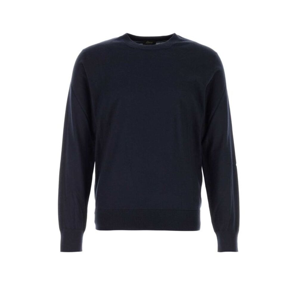 Brioni Men Midnight Blue Cashmere Blend Sweater
